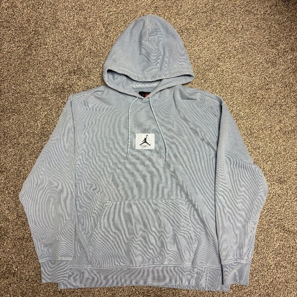 Jordan Essentials Statement Fleece Washed Hoodie (FB7290-436), Size XL - Picture 1 of 5